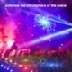 Lumière disco DMX 9 lentilles LED RVB - Projecteur DJ