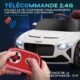 Voiture électrique enfant HOMCOM 3-5 ans 12V 2 moteurs blanc