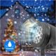 Projecteur de fenêtre Noël GOBO couleur - effet neige