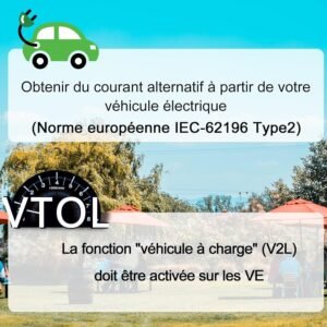 Adaptateur V2L 16A - Kia/Hy-ndai/KG Vehicle-to-Load