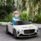 Voiture électrique enfant HOMCOM 3-5 ans 12V 2 moteurs blanc