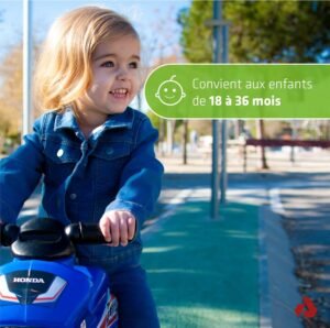 Moto porteur enfant INJUSA 18–36 mois sans pédales stable