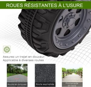 Quad électrique enfant HOMCOM 18-36 mois 6V 2 km/h Vert