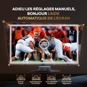 Vidéoprojecteur 4K AURZEN Eazze D1 - Netflix officiel, Dolby