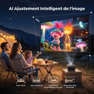 Vidéoprojecteur 4K TOPTRO portable Google TV Autofocus