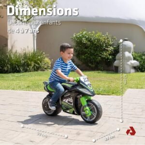 Moto porteur enfant 4-7 ans sans pédales INJUSA roues larges