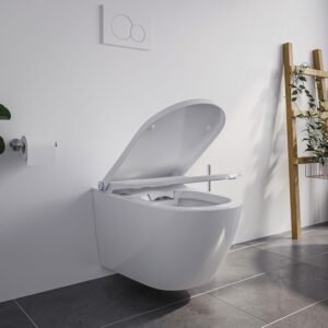 WC japonais suspendu BERNSTEIN cuvette céramique jet douche