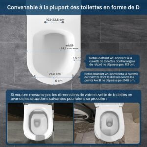 81jGWSx126L._AC_SL1500_.jpg Abattant WC WOLTU Soft-close Siège enfant magnétique blanc
