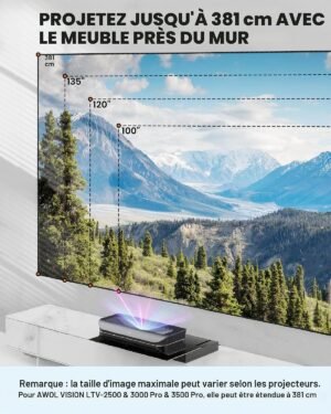 Tablette motorisée pour projecteur UST AWOL VISION 150"