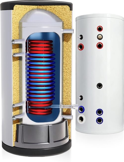 Ballon d'eau chaude TECHGLOBE 150 L inox, 2 échangeurs