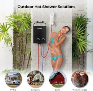 Chauffe-eau instantané gaz 5 L CAMPLUX AY132B portable
