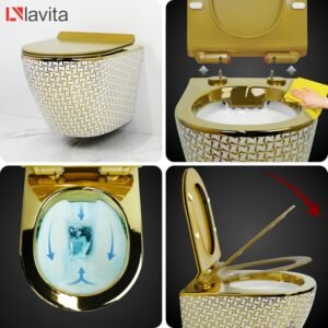 Abattant WC suspendu LAVITA abaissement auto sans bord