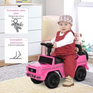 Camion porteur HOMCOM pour enfants 12-36 mois rose