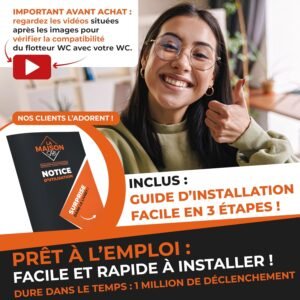 Flotteur WC mécanisme horizontal – Facile, garantie 10 ans