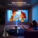 Mini vidéoprojecteur 25000 lm 1080p Wi‑Fi Bluetooth 4K