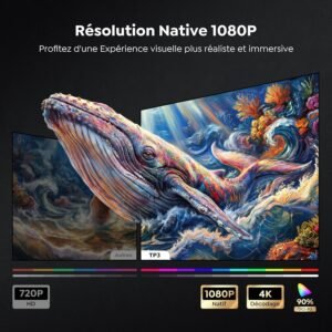 Vidéoprojecteur 4K TOPTRO portable Google TV Autofocus