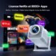 Vidéoprojecteur 4K WOLFANG Netflix officiel, 26000 lm WiFi 6