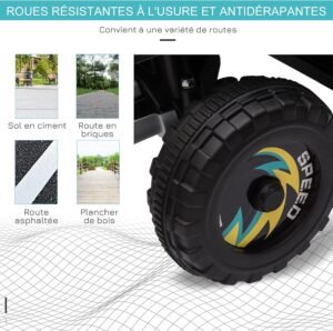 Quad électrique pour enfants HOMCOM 18-36 mois 6V Noir