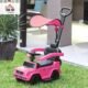 Porteur enfant HOMCOM multi-équipé 12-36 mois rose