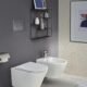 WC suspendu Jacob Delafon sans bride 3/6L abattant blanc