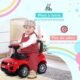 Porteur enfant HOMCOM véhicule à pousser 12-36 mois rouge