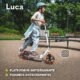 Trottinette LIONELO LUCA 100 kg, pliable, guidon réglable