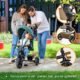 Tricycle bébé Lionelo évolutif 2 en 1, siège 360° Bleu jean