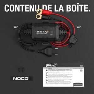 Chargeur batterie intelligent 12V 2A NOCO – désulfateur