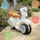 Step2 Ride Along Scooter - Porteur plastique blanc