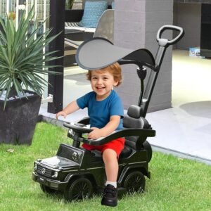 Porteur enfant HOMCOM voiture multi-équipée 12-36 mois noir