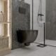 Abattant de WC suspendu LAVITA Brava Noir - abaissement auto